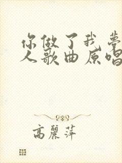 你做了我梦里的人歌曲原唱