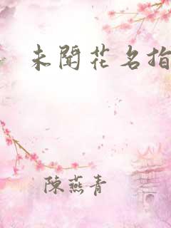 未闻花名指弹谱