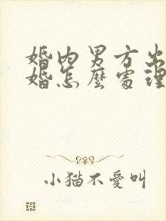 婚内男方出轨离婚怎么处理财产分割