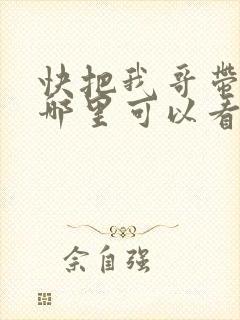 快把我哥带走在哪里可以看到