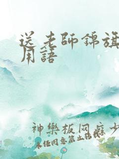 送老师锦旗最佳用语