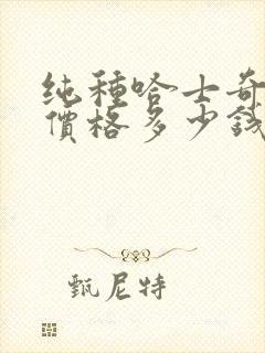 纯种哈士奇幼犬价格多少钱