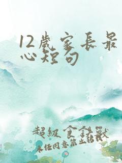 12岁家长最暖心短句