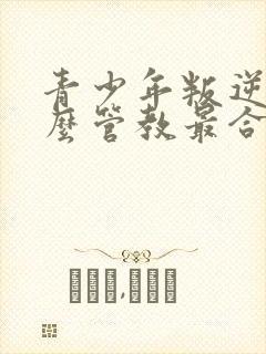 青少年叛逆期怎么管教最合适男孩