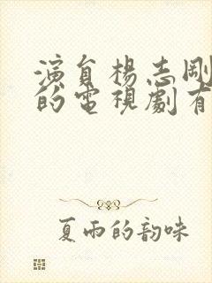 演员杨志刚演过的电视剧有哪些