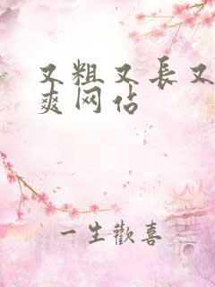 又粗又长又大又爽网站