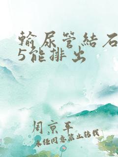 输尿管结石0.5能排出