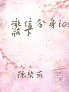 微信分身ios版下