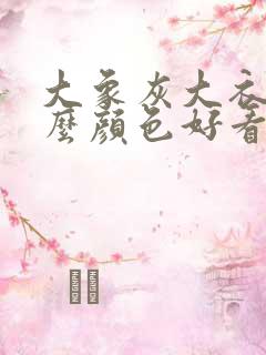 大象灰大衣配什么颜色好看