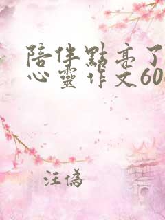 陪伴点亮了我的心灵作文600