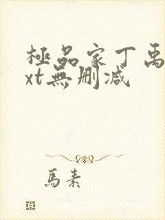 极品家丁禹岩txt无删减