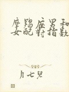 摩羯座男和白羊女配对指数