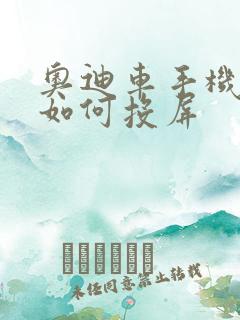 奥迪车手机导航如何投屏