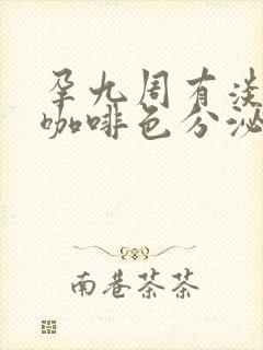 孕九周有淡淡的咖啡色分泌物