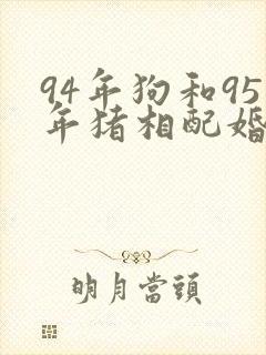94年狗和95年猪相配婚姻如何