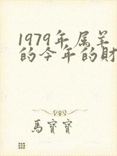 1979年属羊的今年的财运怎么样