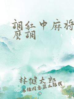 调红中麻将机怎么调