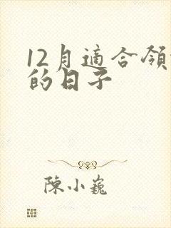 12月适合领证的日子