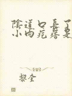 阴道口长了一个小肉疙瘩是怎么回事