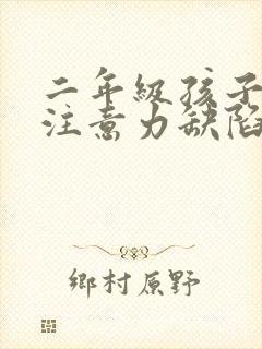 二年级孩子上课注意力缺陷