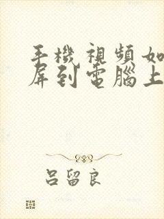 手机视频如何投屏到电脑上播放