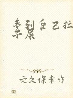 梦到自己拉裤兜子屎