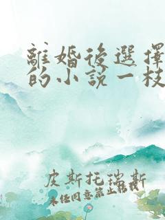 离婚后选择同居的小说一枝独秀