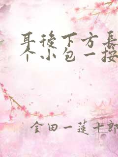 耳后下方长了一个小包一按就疼