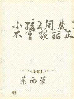 小孩2周岁了还不会说话正常吗