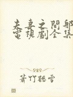 夫妻之间那些事电视剧全集在线播放