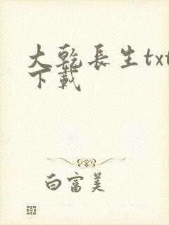 大乾长生txt下载