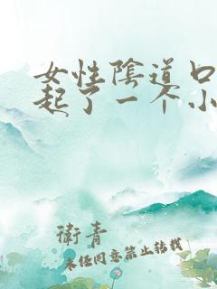 女性阴道口外部起了一个小泡