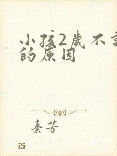 小孩2岁不说话的原因