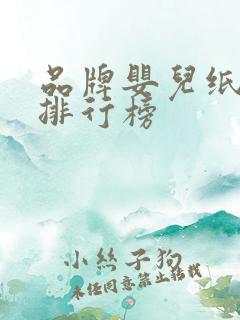 品牌婴儿纸尿裤排行榜