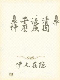 鼻子流清鼻涕是什么原因