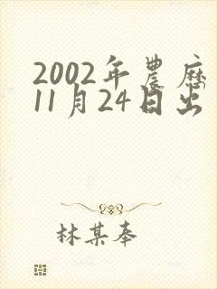 2002年农历11月24日出生的女生命运如何