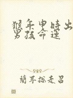 猴年申时出生的男孩命运