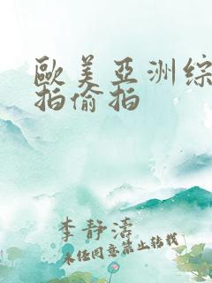 欧美亚洲综合自拍偷拍