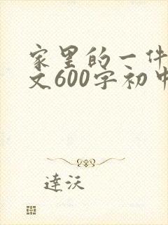 家里的一件事作文600字初中作文