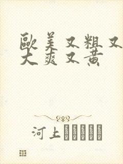 欧美又粗又猛又大爽又黄