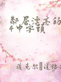 邻居漂亮的老婆4中字头