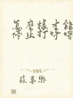 怎么样才能让人停止打呼噜