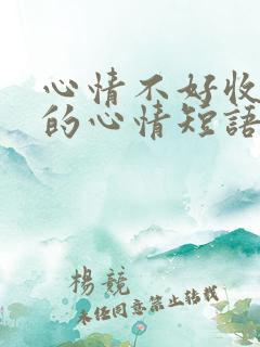 心情不好收到花的心情短语