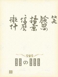 微信捂脸笑表情什么意思