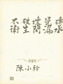 不破坏瓷砖维修卫生间漏水