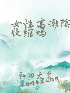 女性高潮阴道会收缩吗