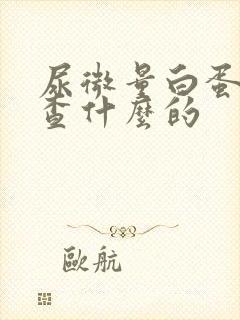 尿微量白蛋白是查什么的