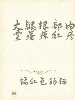 大腿根部内侧阴囊瘙痒红疹图片