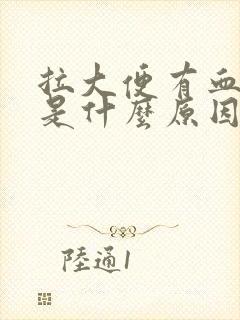 拉大便有血出来是什么原因