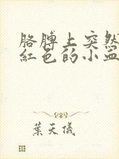 胳膊上突然出现红色的小血点